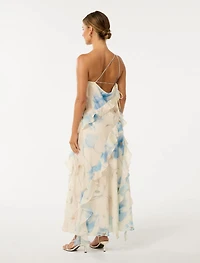 Belle Petite One Shoulder Gown