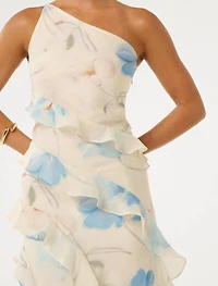 Belle Petite One Shoulder Gown
