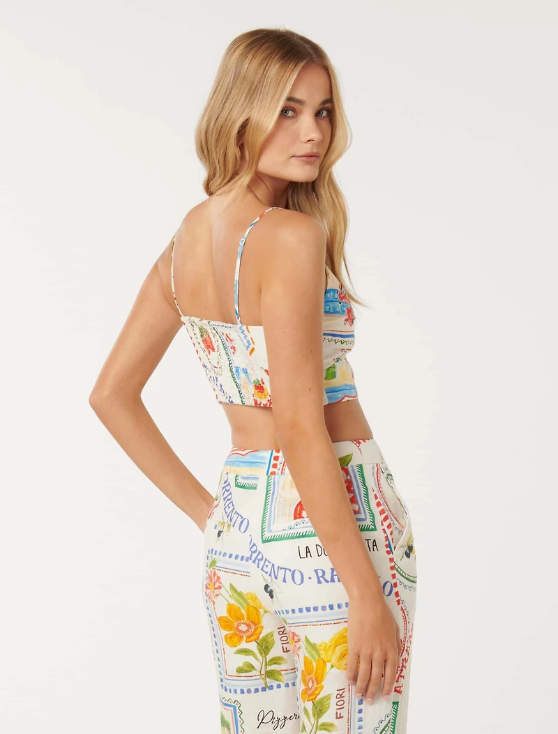 Annie Tie Front Top