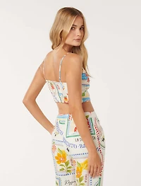 Annie Tie Front Top