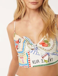 Annie Tie Front Top
