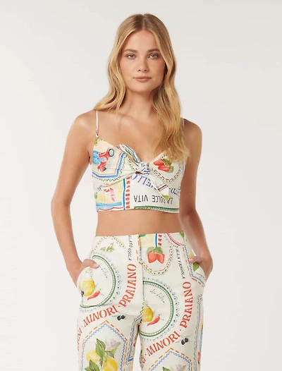 Annie Tie Front Top