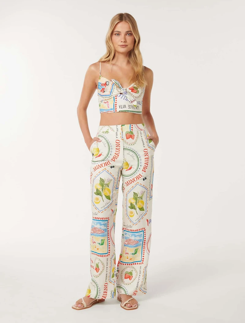 Annie Tie Front Top