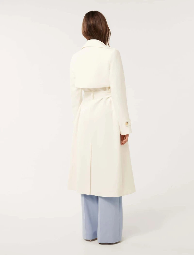 Lauren Crepe Trench Coat