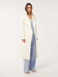 Lauren Crepe Trench Coat