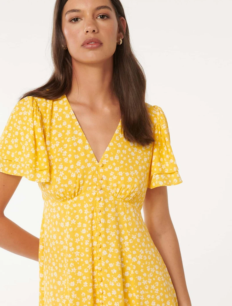 Pria Button Through Mini