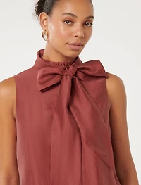 Jane Tie Neck Sleeveless Top