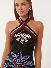 Adara Halter Neck Mini Dress