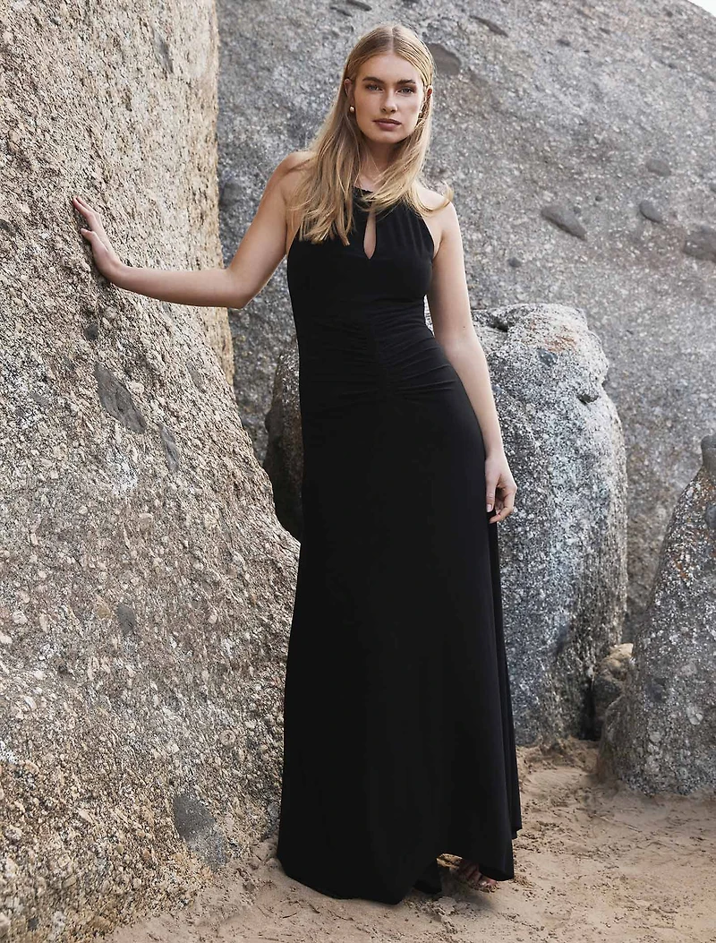 Whitney Gathered Midi Dress