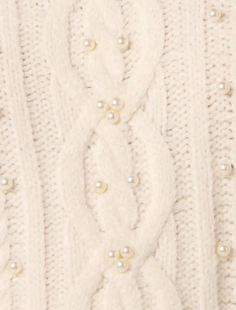 Marie Pearl Embellished Sweater