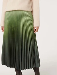 Evangeline Satin Pleated Maxi