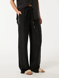 Emma Cupro Wide Leg Pant