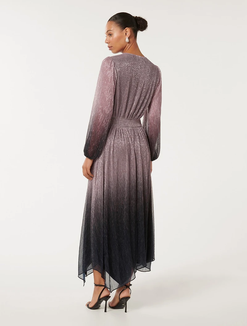 Gisele Ombre Plisse Maxi