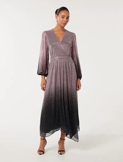 Gisele Ombre Plisse Maxi