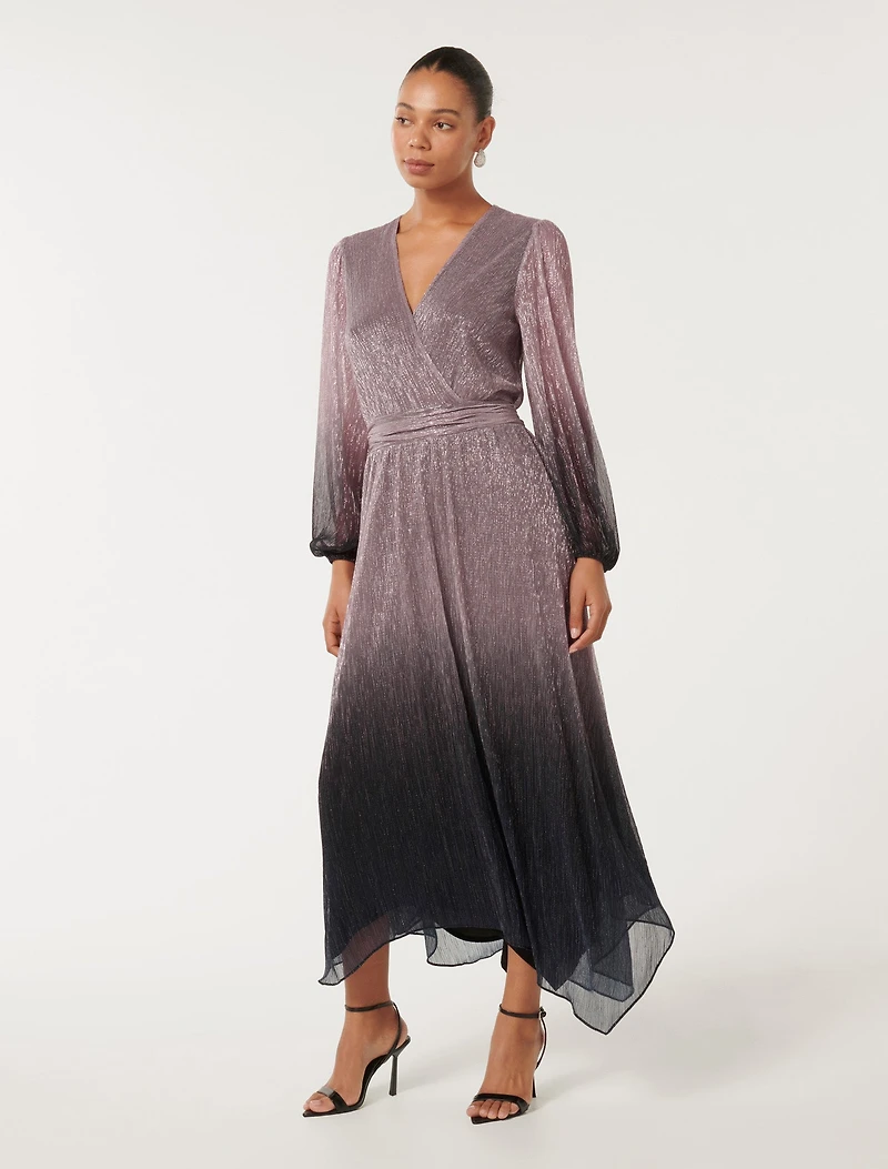 Gisele Ombre Plisse Maxi