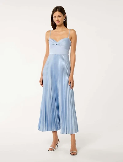 Chloe Pleated Midi Dress