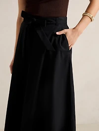 Madeleine Belted Midi Skirt