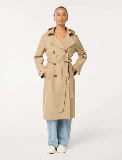 Maggie Petite Water Resistant Trench