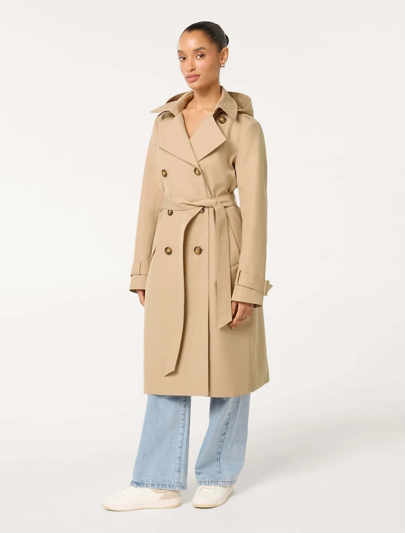 Maggie Petite Water Resistant Trench