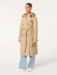 Maggie Petite Water Resistant Trench