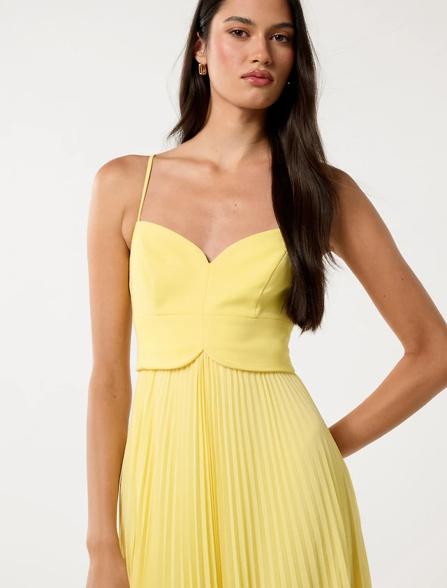 evernew gold dress Ever-Pretty Sequined Double V-Neck Sleeveless A-Line Midi Summer Formal Wedding Guest Dress main image 1