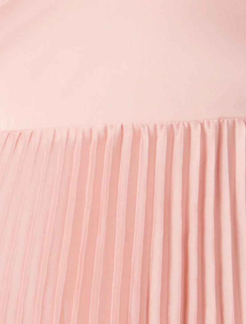 Chloe Petite Pleated Midi Dress