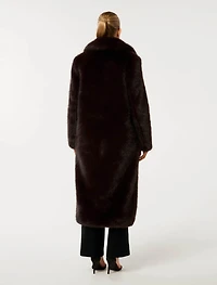 Hunter Maxi Faux Fur Coat