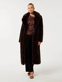 Hunter Maxi Faux Fur Coat