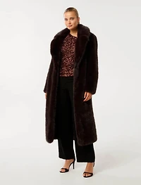 Hunter Maxi Faux Fur Coat