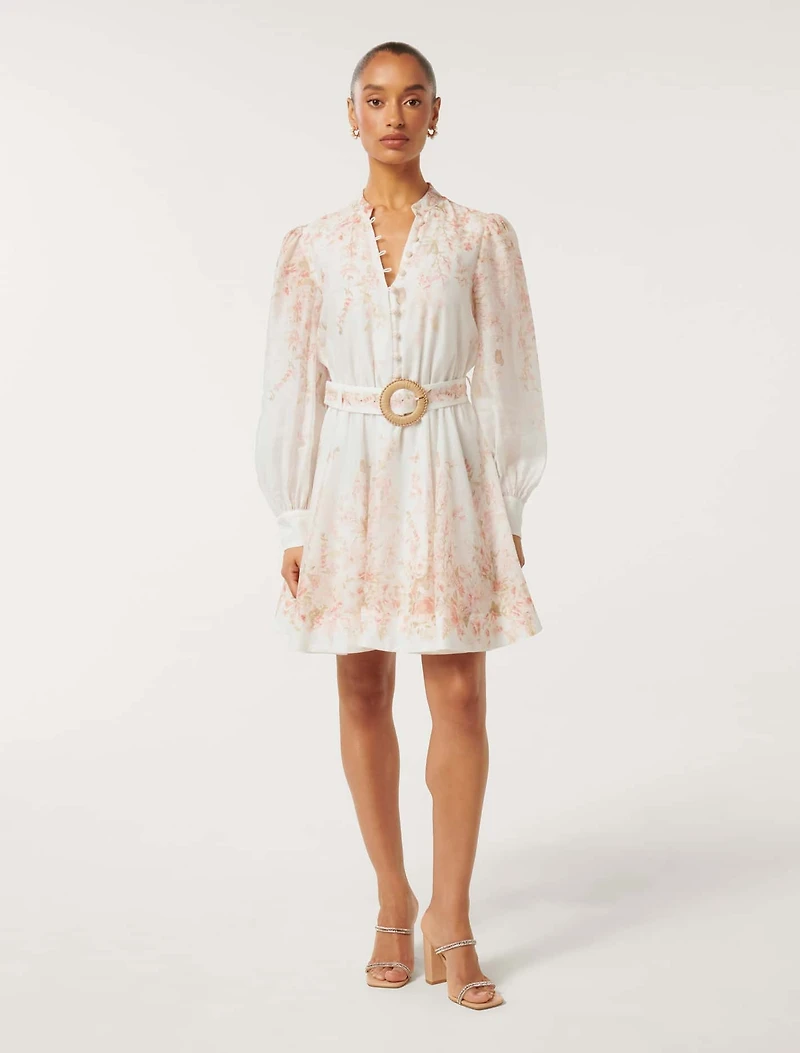 Anastasia Petite Printed Mini Dress