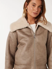 Jamie Shearling Aviator Jacket