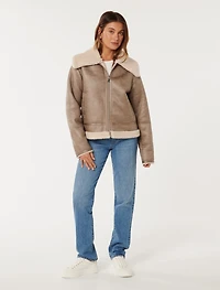 Jamie Shearling Aviator Jacket