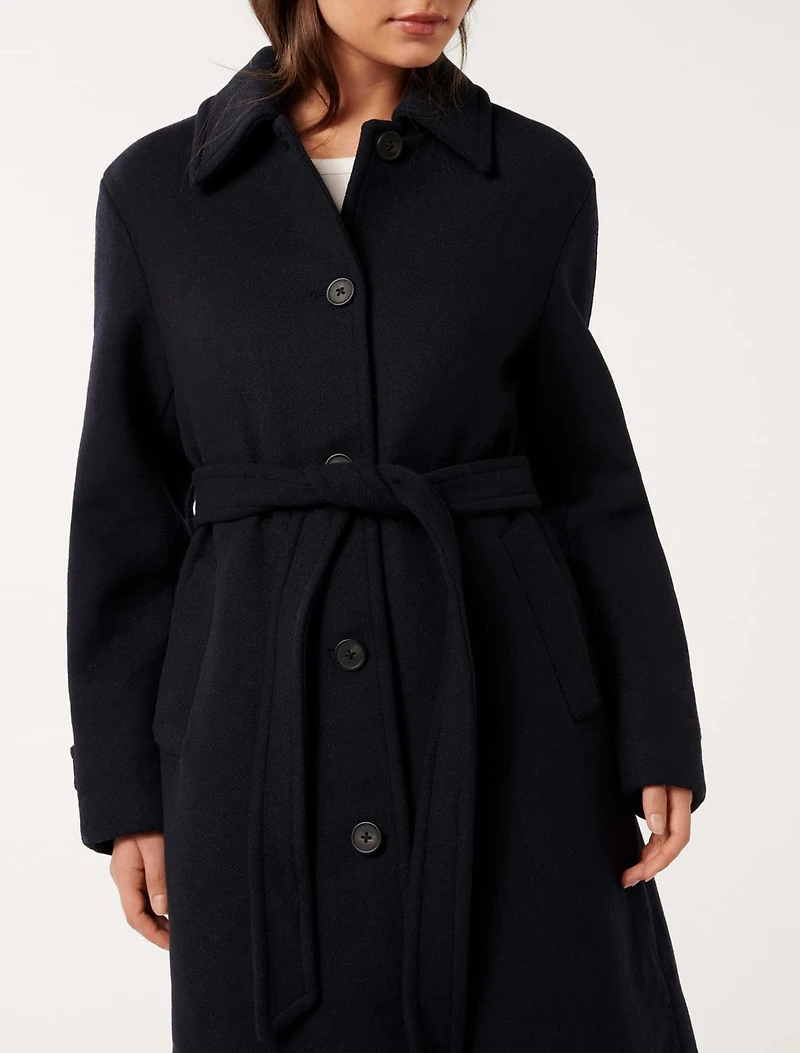 Dallas Single Breasted Wrap Coat