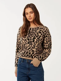 Enola Patterned Knit Sweater