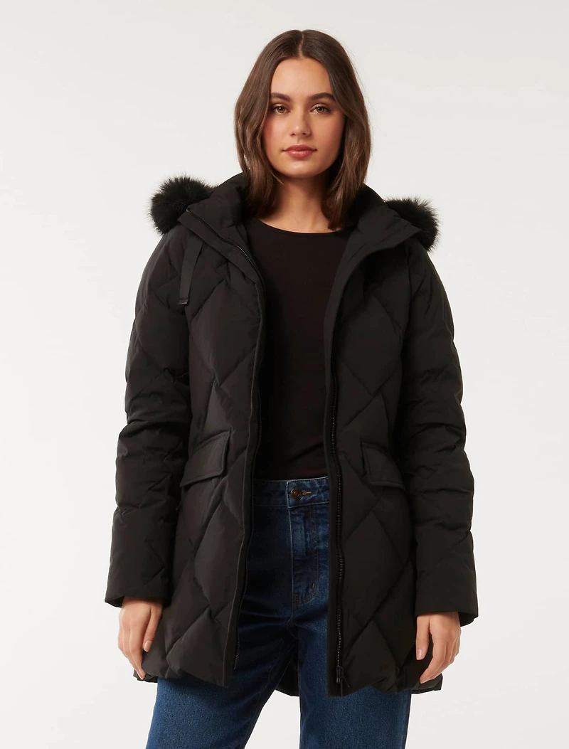 Vienna Mid Length Down Puffer