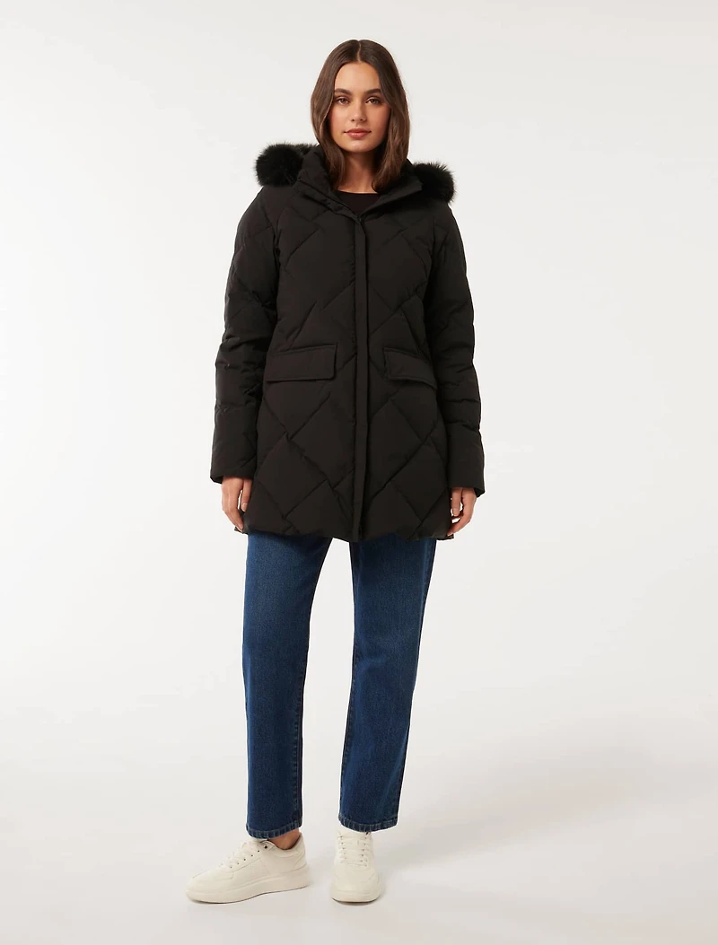 Vienna Mid Length Down Puffer