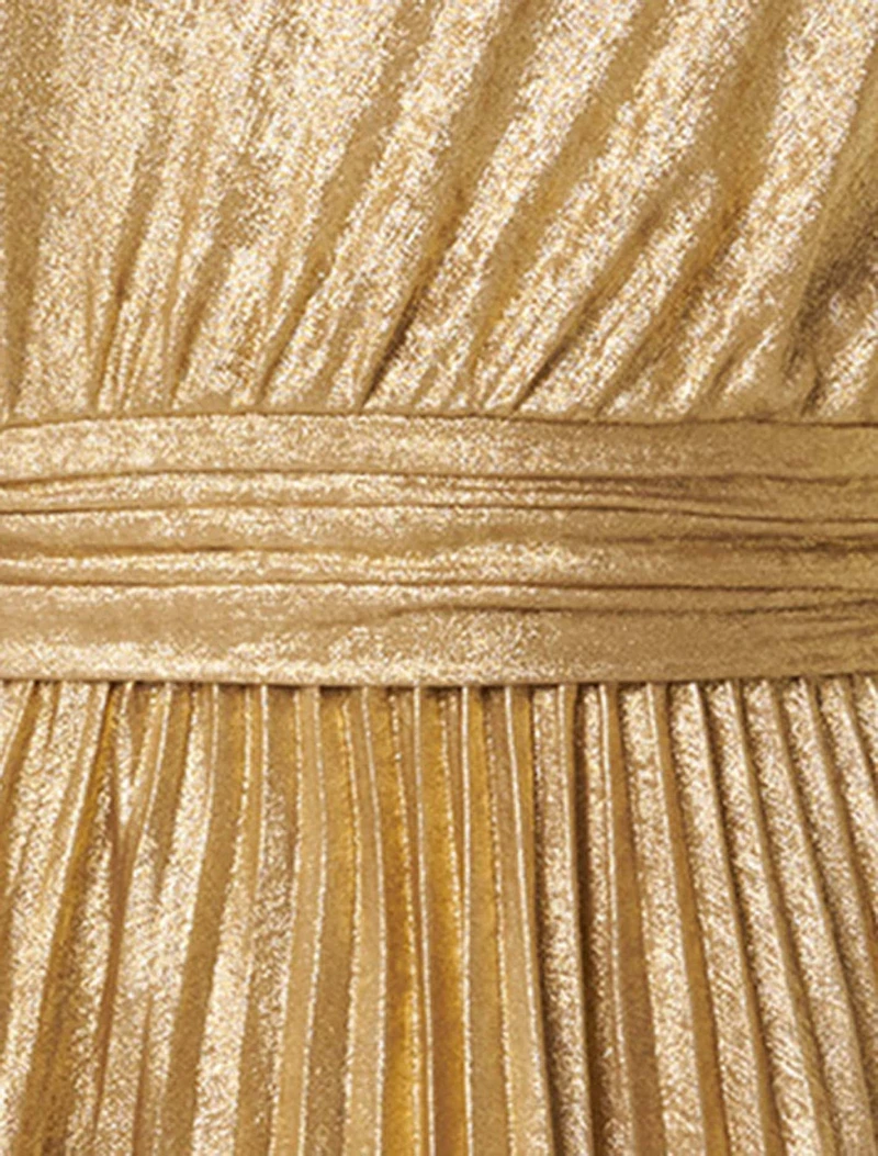 Jayla Metallic One Shoulder Maxi Dress