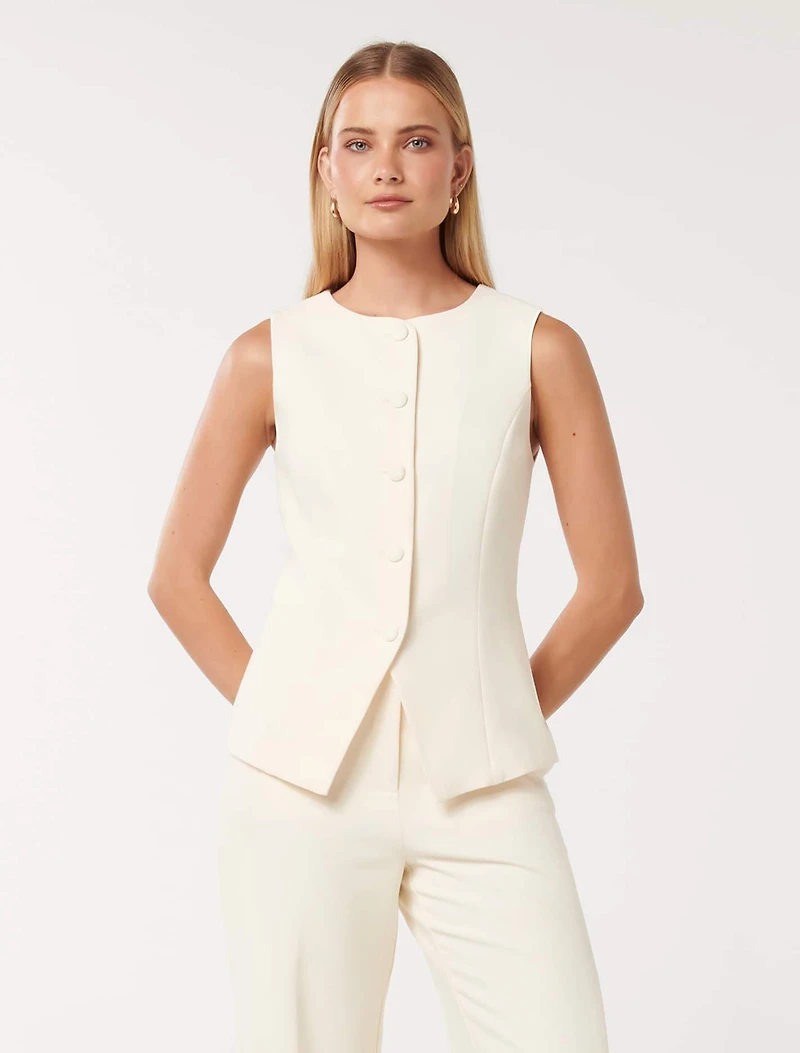 Toni High Neck Waistcoat