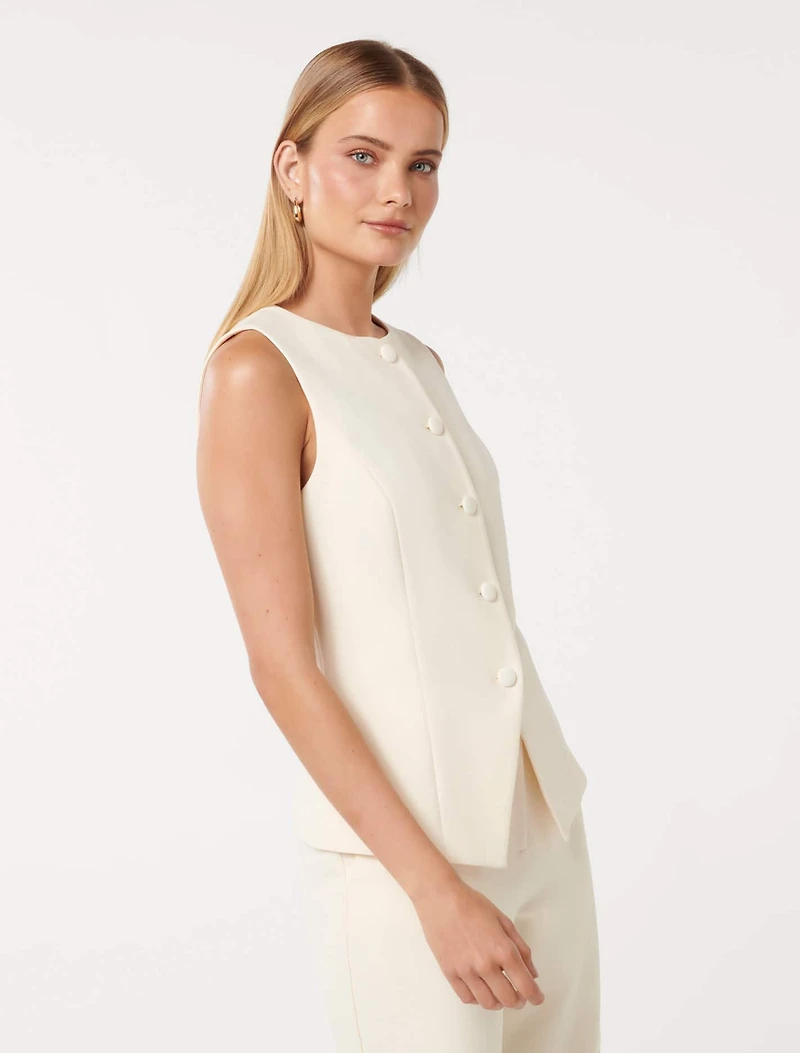 Toni High Neck Waistcoat