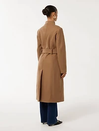 Ari Petite Funnel Neck Coat
