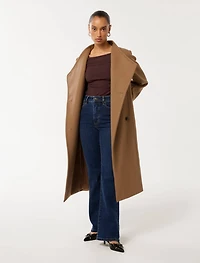 Ari Petite Funnel Neck Coat