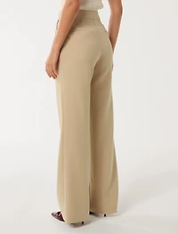 Kehlani Button Wide Leg Pant