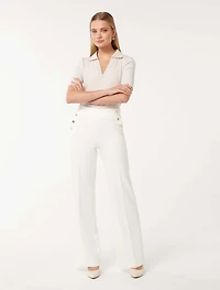 Kehlani Button Wide Leg Pant