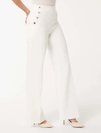 Kehlani Button Wide Leg Pant