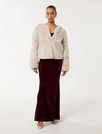 Lana Petite Faux Fur Coat