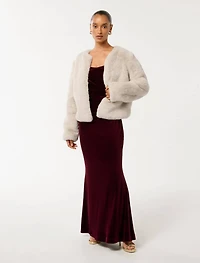 Lana Petite Faux Fur Coat