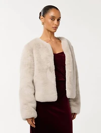 Lana Petite Faux Fur Coat