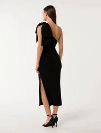 Jade Bow Bodycon Midi Dress
