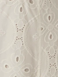 Levi Broderie Twist Front Midi