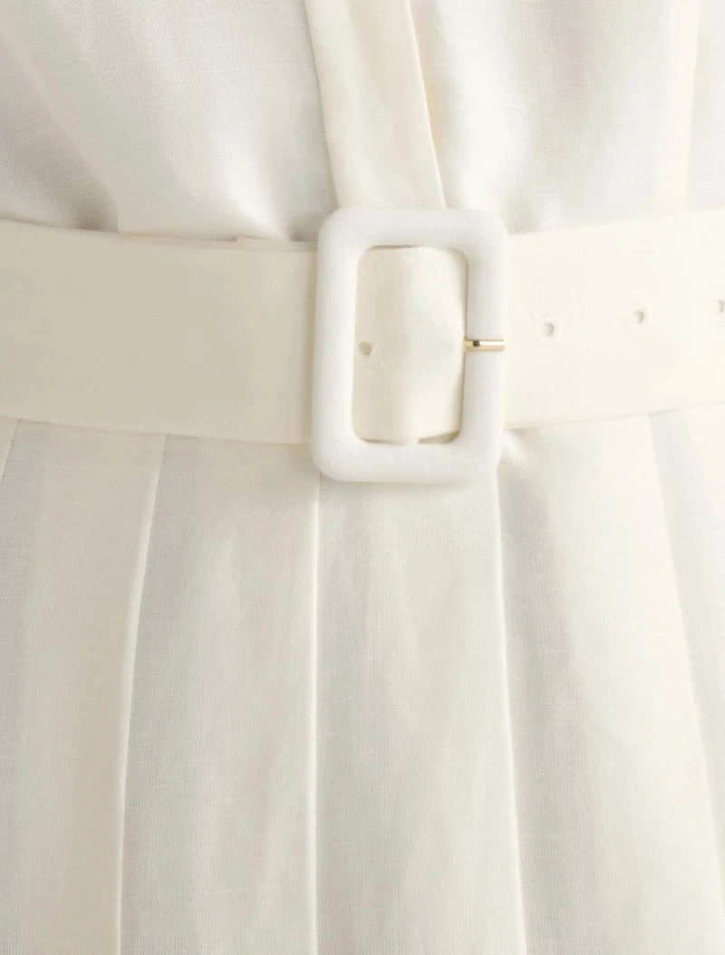 Lindsey Linen Tennis Dress